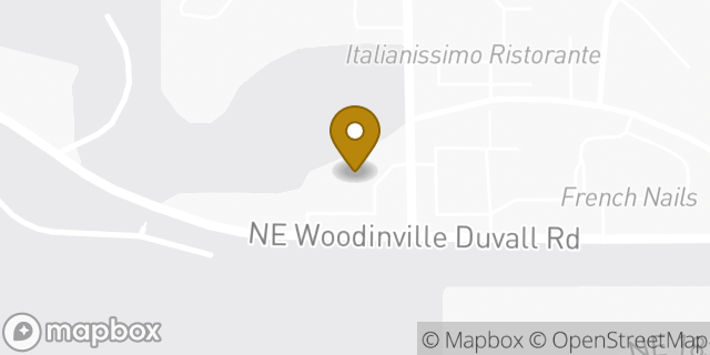 Map showing the location of Amazon Locker - Noodle in Woodinville, WA 98072