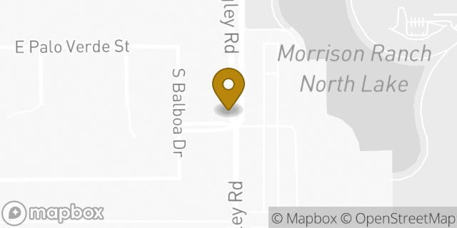 Map showing the location of ATM Circle K in Gilbert, AZ 85296