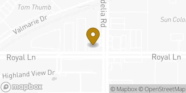 Map showing the location of Sonic Drive In in Dallas, TX 75238