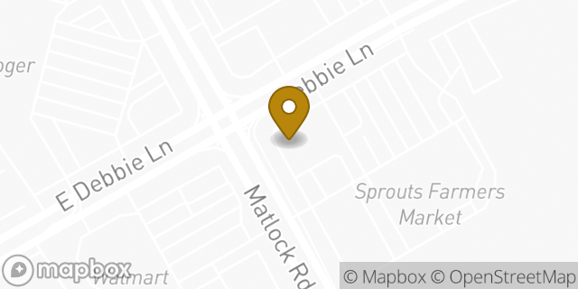 Map showing the location of Chase Bank in Mansfield, TX 76063