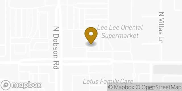 Map showing the location of McDonald's in Chandler, AZ 85224