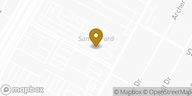 Map showing the location of Sames Ford in Corpus Christi, TX 78415