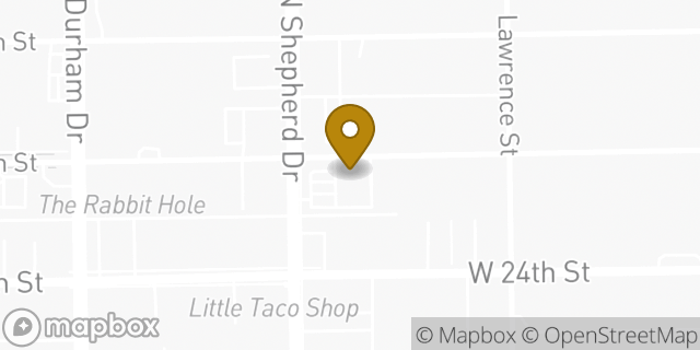 Map showing the location of Amazon Locker - Fareed in Houston, TX 77008