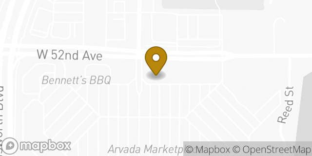 Map showing the location of The UPS Store in Arvada, CO 80002