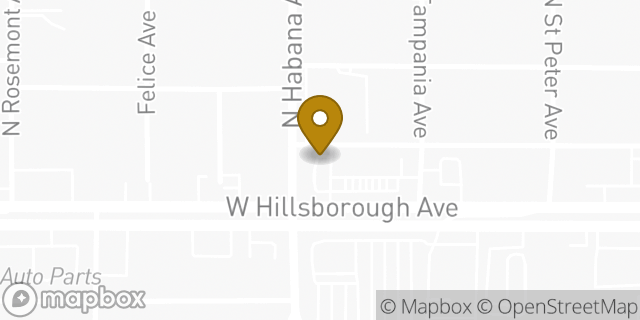 Map showing the location of ATM 7ELEVEN-FCTI in Tampa, FL