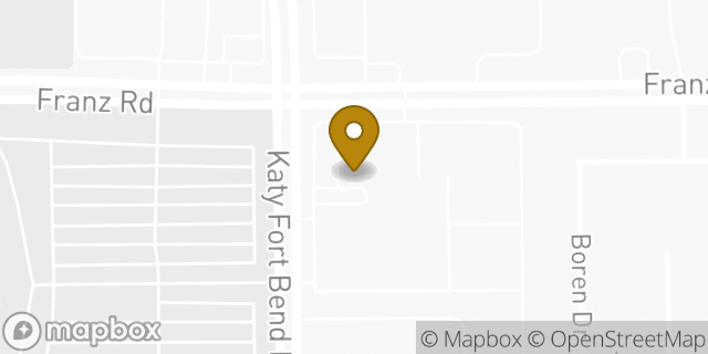 Map showing the location of Amazon Locker - Sheath in Katy, TX 77493