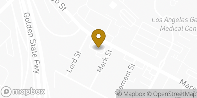 Map showing the location of McDonald's in Los Angeles, CA 90033