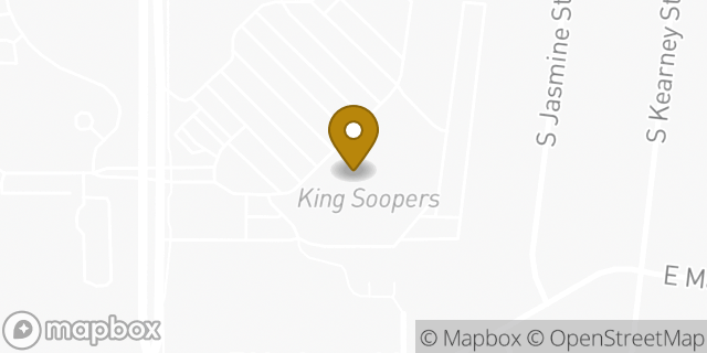 Map showing the location of Starbucks in Greenwood Village, CO 80111