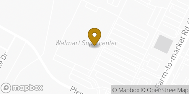 Map showing the location of Walmart in Pflugerville, TX 78660