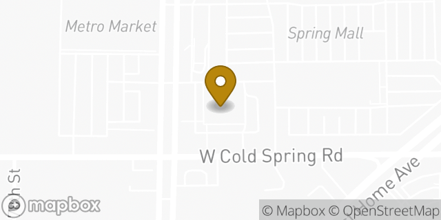 Map showing the location of ATM Walgreens in Greenfield, WI