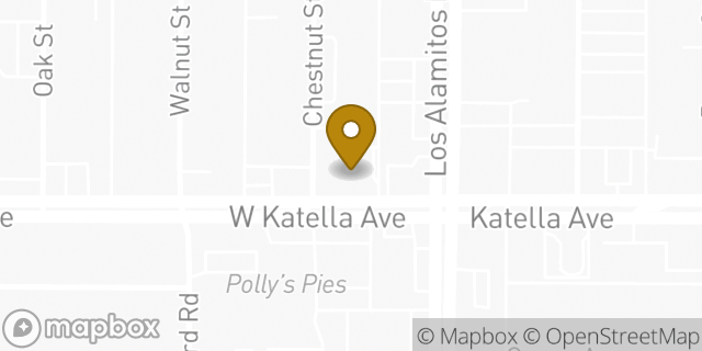 Map showing the location of ATM CVS in Los Alamitos, CA