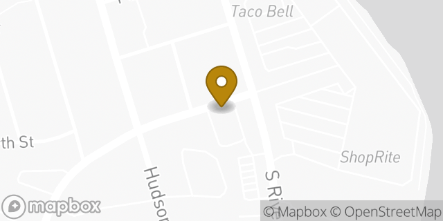 Map showing the location of Amazon Locker - Anyu in Hackensack, NJ 07601