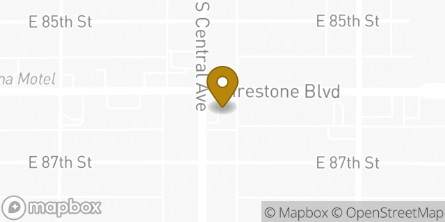 Map showing the location of 7-Eleven in Los Angeles, CA 90002