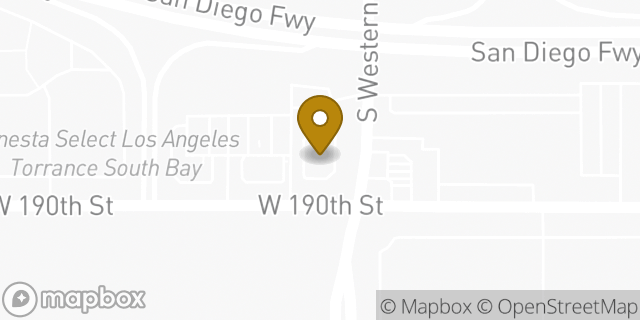 Map showing the location of Panera Bread in Torrance, CA 90504