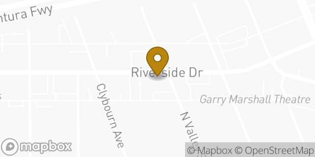 Map showing the location of The UPS Store in Burbank, CA 91505