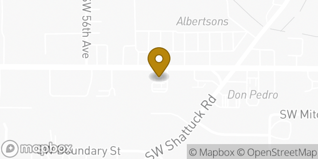 Map showing the location of Portland, OR (Raleigh) in Beaverton, OR 97221