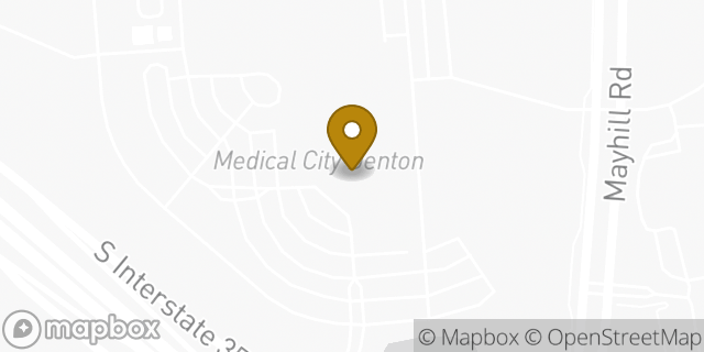 Map showing the location of Subway in Denton, TX 76210