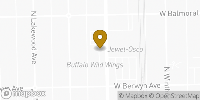 Map showing the location of Subway in Chicago, IL 60640
