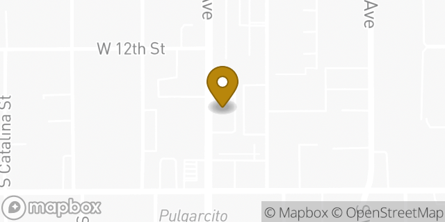 Map showing the location of Bank of America in Los Angeles, CA 90006