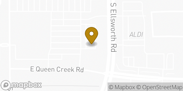 Map showing the location of Costco Wholesale in Queen Creek, AZ 85142