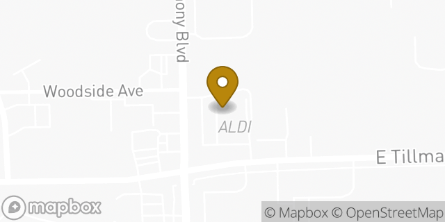 Map showing the location of Aldi in Fort Wayne, IN 46816
