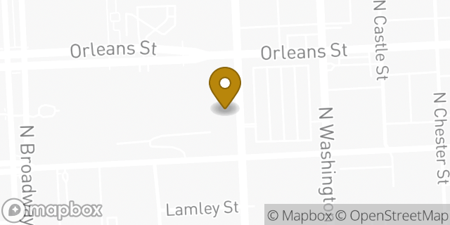 Map showing the location of The David M. Rubenstein Child Health Building in Baltimore, MD 21287