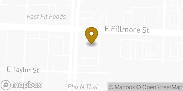Map showing the location of Walgreens in Colorado Springs, CO 80907