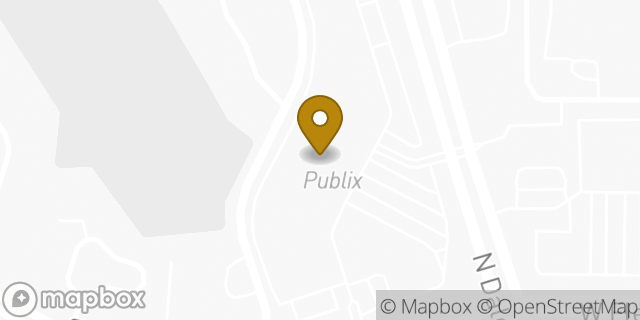 Map showing the location of Publix Pharmacy at The Village Center in Tampa, FL 33618