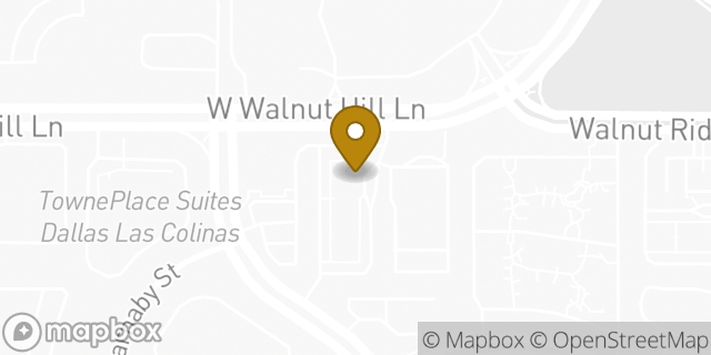 Map showing the location of Budget Car Rental in Irving, TX 75038