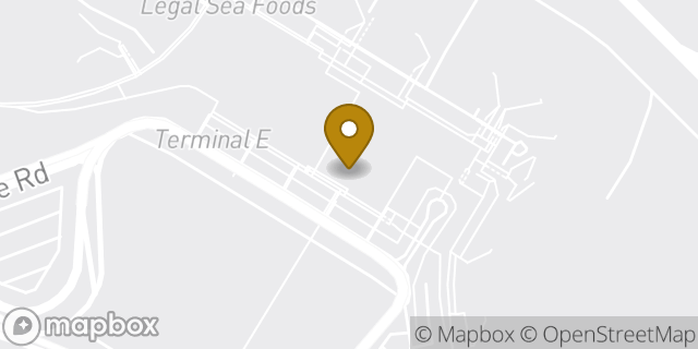 Map showing the location of Bank of America Walk-Up ATM | Logan Airport - Term E Arrivals Level in East Boston, MA 02128