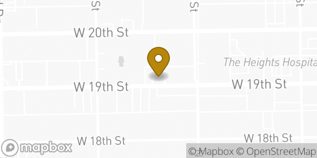Map showing the location of Chase Bank in Houston, TX 77008