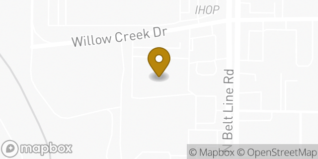Map showing the location of Storage King USA in Irving, TX 75061