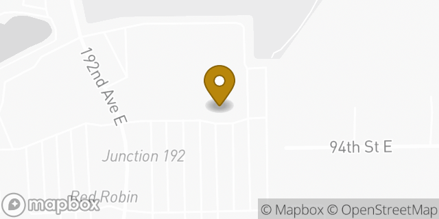 Map showing the location of Starbucks in Bonney Lake, WA 98391
