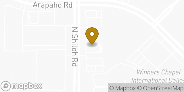 Map showing the location of McDonald's in Garland, TX 75044