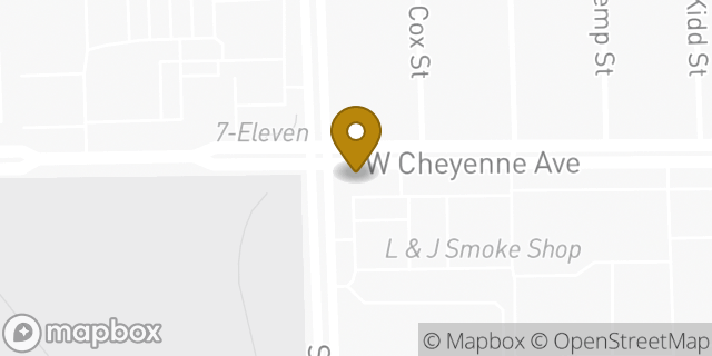 Map showing the location of 7-Eleven in North Las Vegas, NV 89032