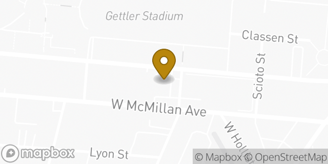 Map showing the location of Dunkin' in Cincinnati, OH 45219