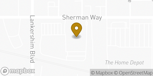 Map showing the location of Kaiser Permanente Regional Reference Laboratories in North Hollywood, CA 91605