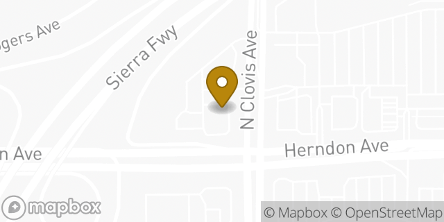 Map showing the location of Starbucks in Clovis, CA 93612
