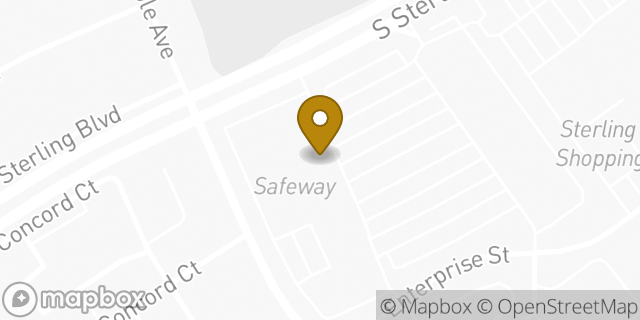Map showing the location of Amazon Locker - Shadow in Sterling, VA 20164