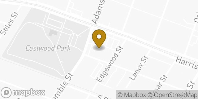 Map showing the location of AutoZone in Houston, TX 77011