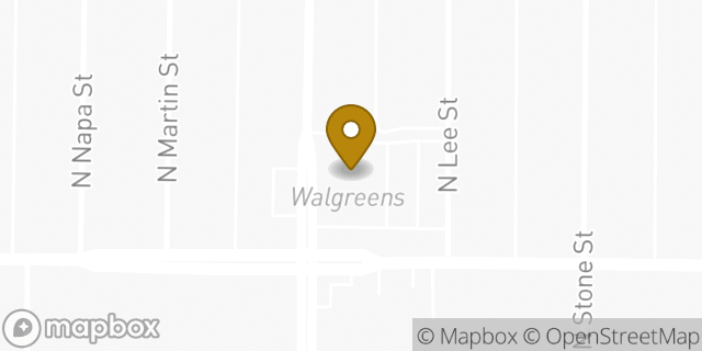 Map showing the location of ATM Walgreens in Spokane, WA 99207