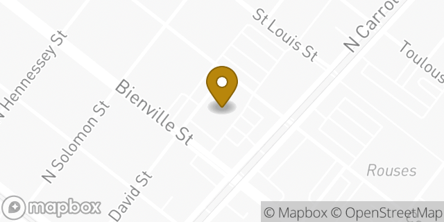 Map showing the location of Panera Bread in New Orleans, LA 70119