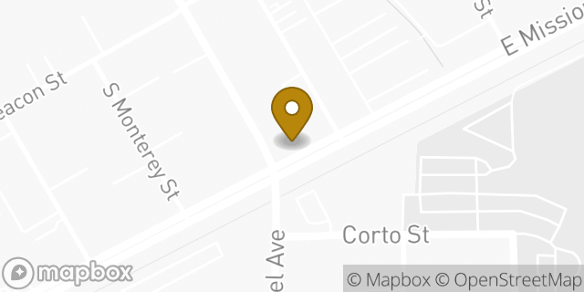 Map showing the location of Citibank ATM in Alhambra, CA