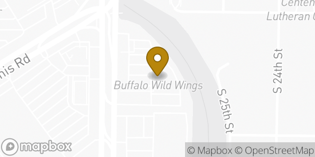 Map showing the location of Buffalo Wild Wings in Milwaukee, WI 53221
