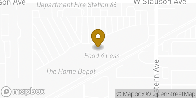 Map showing the location of Coinstar in Los Angeles, CA 90047