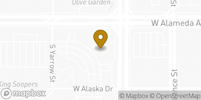 Map showing the location of Chipotle Mexican Grill in Lakewood, CO 80226