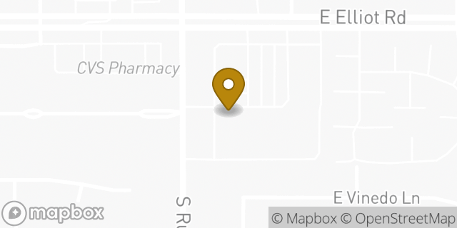 Map showing the location of Banner Children's Urgent Care in Tempe, AZ 85284