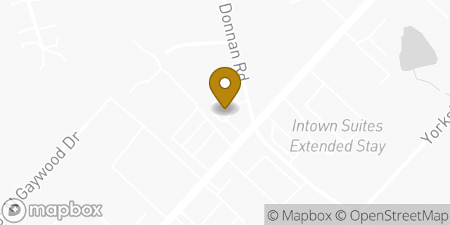 Map showing the location of Dunkin' in Greenville, SC 29615