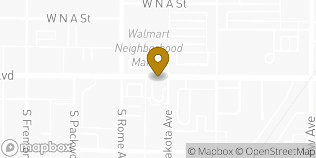 Map showing the location of Starbucks in Tampa, FL 33606