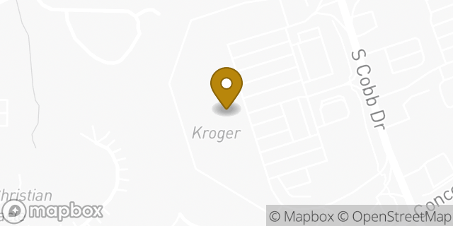 Map showing the location of Kroger in Smyrna, GA